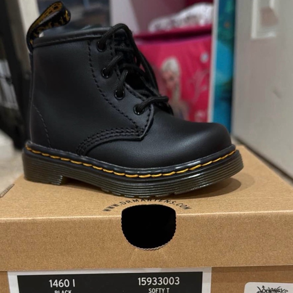 Dr. Martens Kids Black Softy T Boots